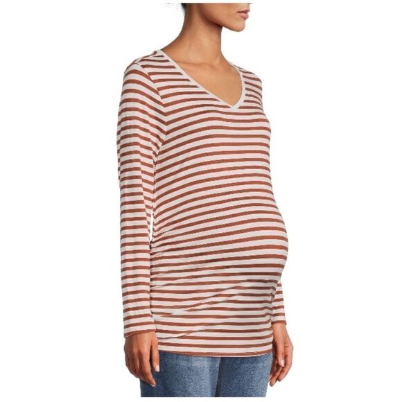 Women’s Maternity Denim Skinny Jeans & Long Sleeve Ultra Soft Shirt Size L - Picture 2 of 10